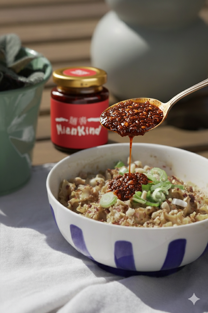 Red hot numbing chilli sauce